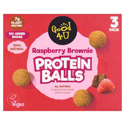 Good4U Protein Balls Himbeere Brownie Snack 3 x 40g