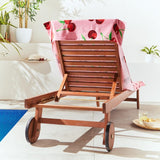 Catherine Lansfield cherries sun lounger towel, imported from the UK