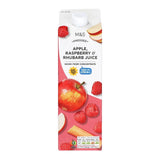 M&S apple raspberry rhubarb juice 1L, imported from the UK