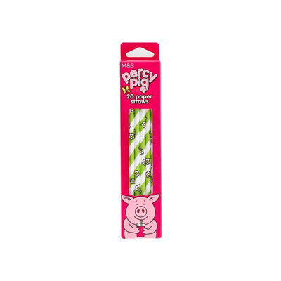 M&S Percy Pig Papierstrohhalme 20er Pack