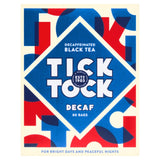 Tick Tock decaffeinated black tea bags 80 count (British brand)