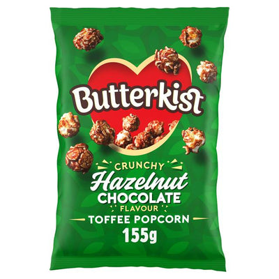 Butterkist Knusprige Haselnuss Schokoladen-Geschmack Toffee Popcorn 155g