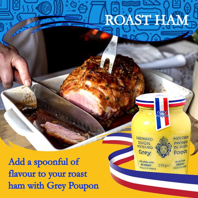 Grey Poupon Dijon Mustard with White Wine 215g, UK version