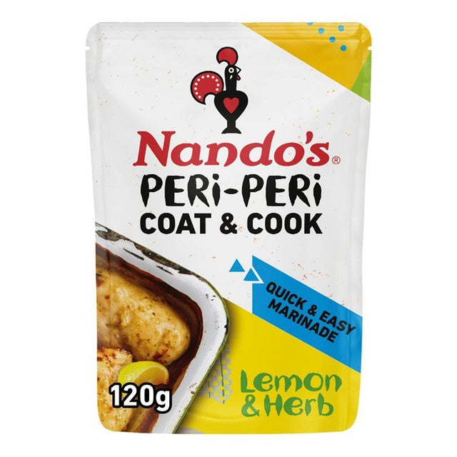 Nando's Lemon & Herb Peri Peri Marinade 120g, imported from the UK