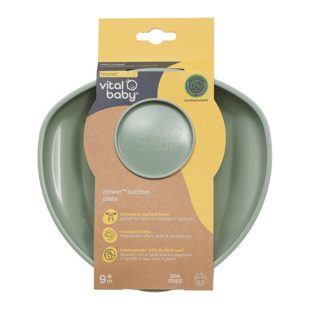 Vital Baby suction plate natural moss (British brand)