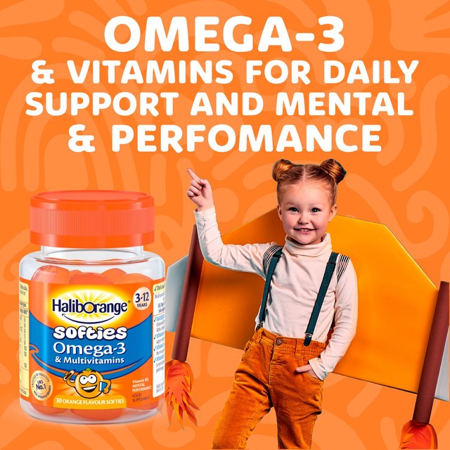 Haliborange multivitamin softies for kids 3-12 years 30 count - British product