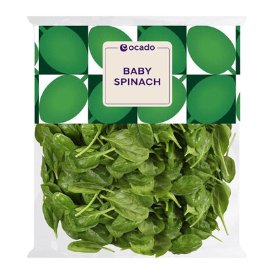 M&S Ocado Washed Baby Spinach Salad Leafy Greens 220g- Buy online at McGrocer
