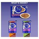 Purina One wet cat food Mini Fillets Selective Palate 8 x 85g, imported from the UK