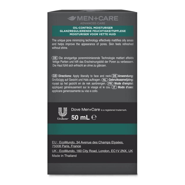 Dove Men Care Oil Control Moisturiser 50ml - British product