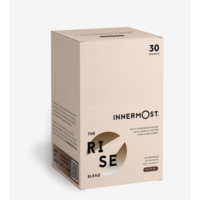 Innermost The Rise mushroom coffee blend 90g box of 30 sachets, UK version