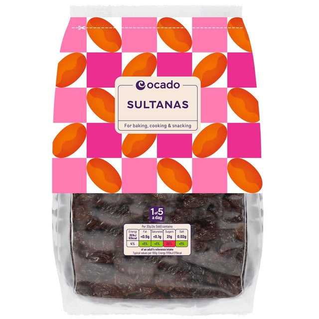 Ocado sultanas 1kg, imported from the UK