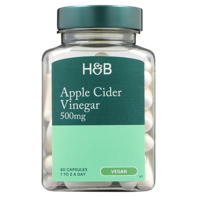 M&S Holland & Barrett Apple Cider Vinegar 500mg Vegan Tablets 60 Pack- اشترِ عبر الإنترنت من McGrocer