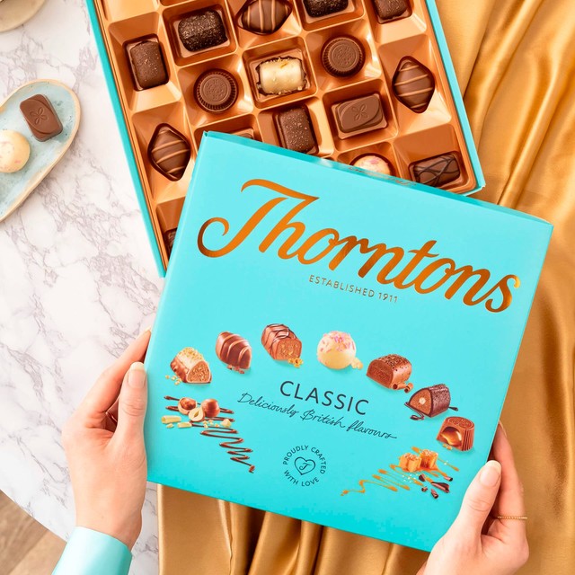 Thorntons Classic Collection assorted chocolate box 262g (British brand)