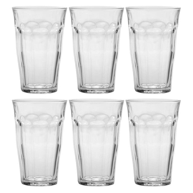 Duralex Glass Tumblers Picardie 500ml - British product