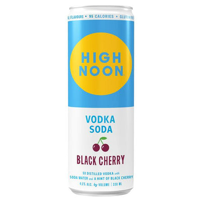 Sainsburys High Noon Black Cherry Vodka Soda 330ml- Buy online at McGrocer
