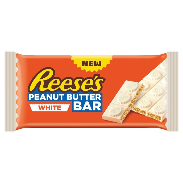 Reese's white chocolate peanut butter bar 90g, imported from the UK