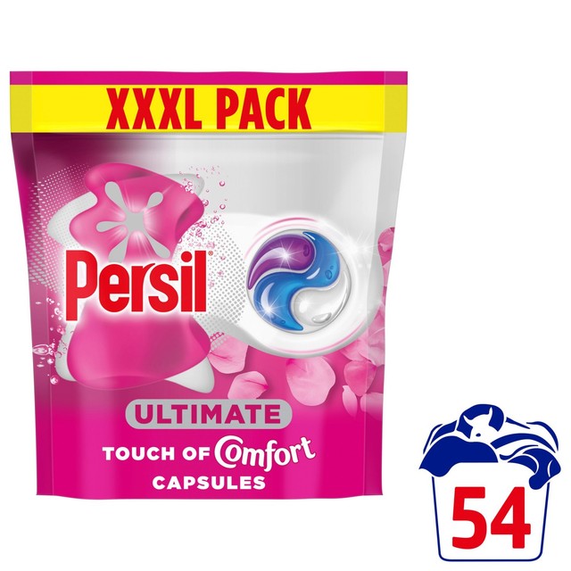 Persil Ultimate Touch laundry capsules 54 washes, imported from the UK