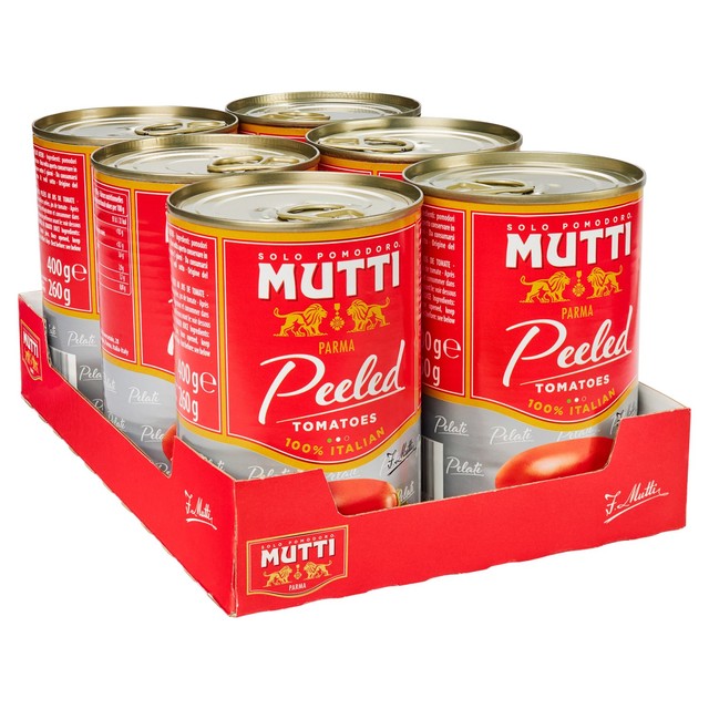 Mutti Italian peeled plum tomatoes 400g, imported from the UK