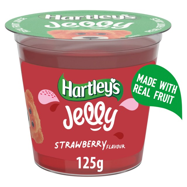 Hartley's strawberry jelly pot 125g, UK version