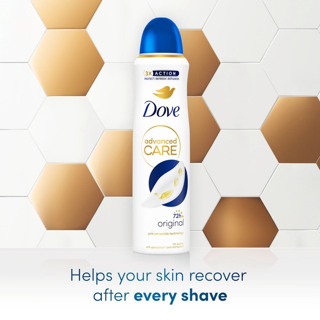 Dove Advanced Care Original anti-perspirant deodorant aerosol 150ml - British product