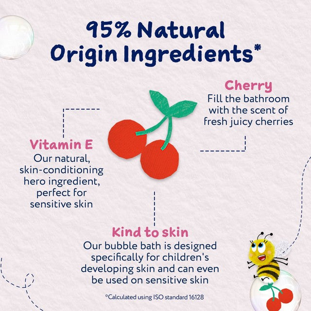 Childs Farm cherry bubble bath 250ml - British product