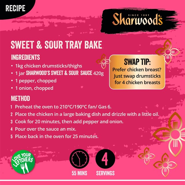Sharwood's sweet and sour stir fry sauce 425g (British brand)