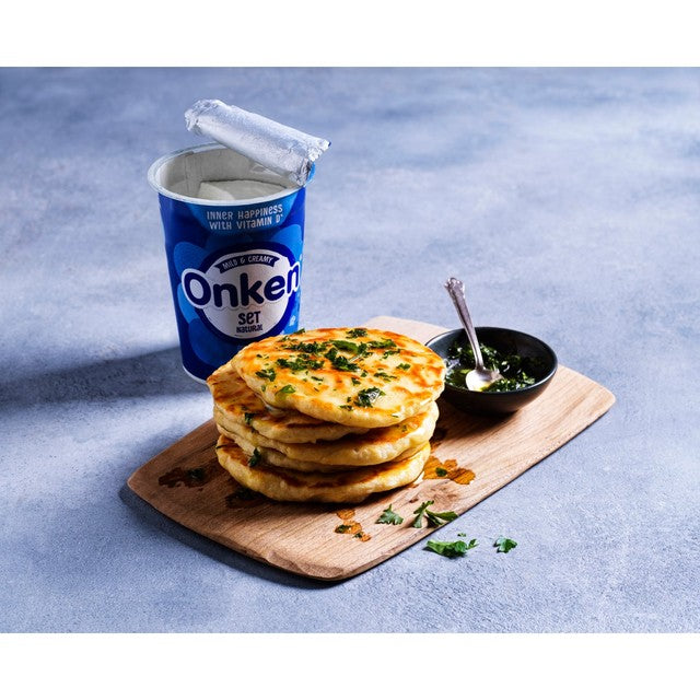 Onken Natural Set Yogurt 450g, imported from the UK