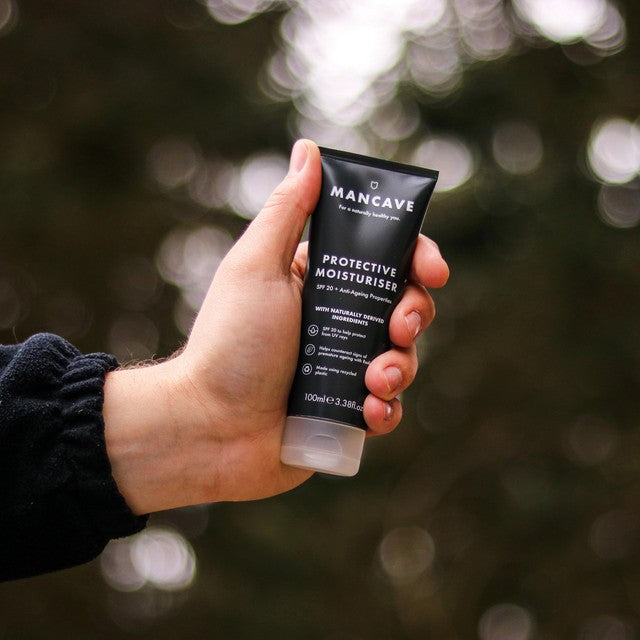 ManCave SPF20 Protective Anti-Aging Moisturiser 100ml, imported from the UK