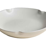 M&S crimped scalloped pasta bowl cream, imported from the UK