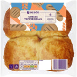 Ocado Cheese Topped Rolls 4 pack, imported from the UK