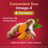 Seven Seas Omega-3 Fish Oil & Turmeric with Vitamin D 30 Day Duo Pack (British brand)