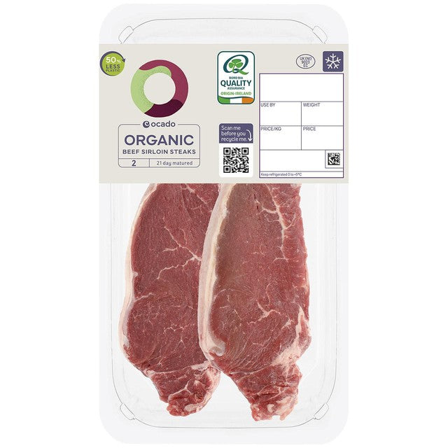 Ocado Bio-Rinderlendensteaks 425 g, importiert aus Großbritannien