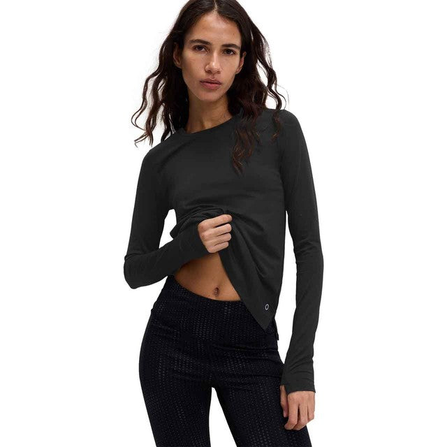 M&S Womens Goodmove Scoop Neck Fitted Gym Top, 8, Black