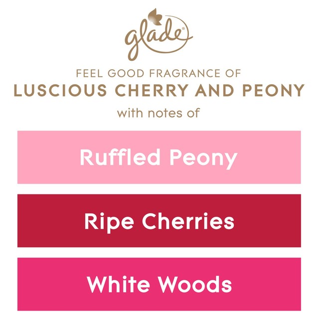 Glade Peony & Cherry large scented candle 204g, UK version