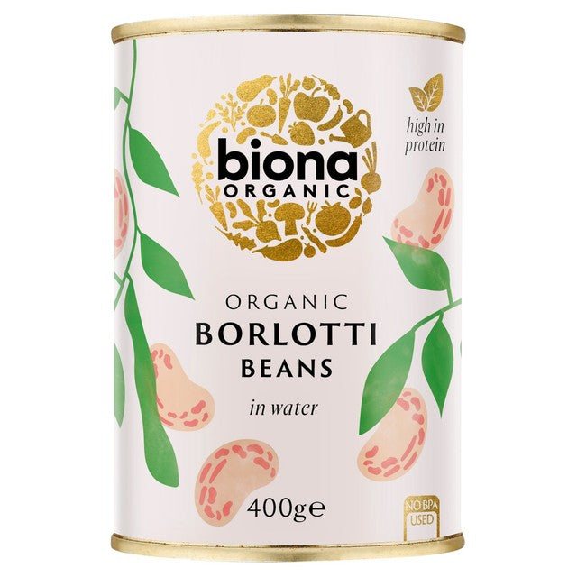 Biona Organic Borlotti Beans 400g - British product