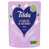 Tilda Garlic and Herbs Microwave Long Grain Rice 250g (British brand)
