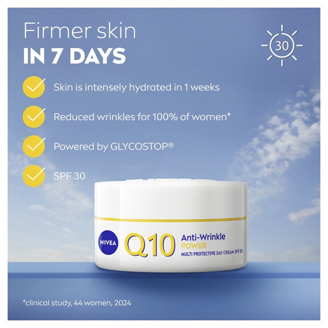 Nivea Q10 Power Anti-Wrinkle Age Spot Day Cream SPF30 50ml, imported from the UK