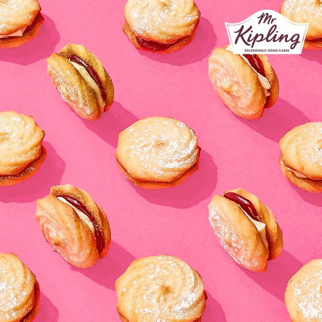 Mr Kipling Viennese Whirls cakes 6 pack, imported from the UK