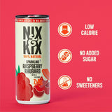 Nix & Kix Raspberry & Rhubarb drink 250ml, imported from the UK