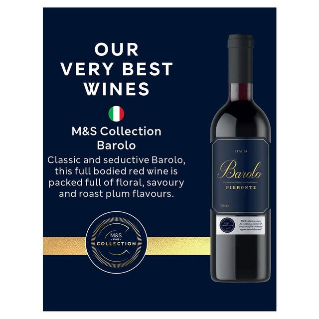 M&S Barolo red wine 75cl, imported from the UK