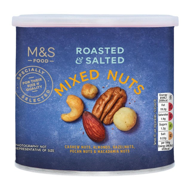 M&S roasted and salted mixed nuts 300g, imported from the UK
