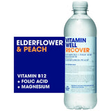 Vitamin Well elderflower and peach flavoured vitamin water 500ml (British brand)