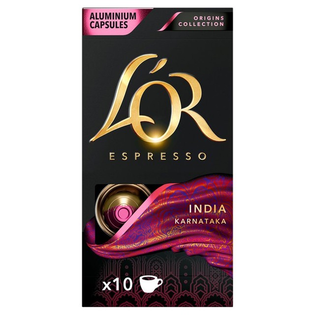 L'OR India coffee pods intensity 10 x10 pack, UK version