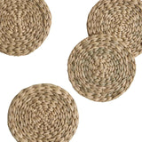 M&S seagrass oval coasters set of 4 with holder - British product