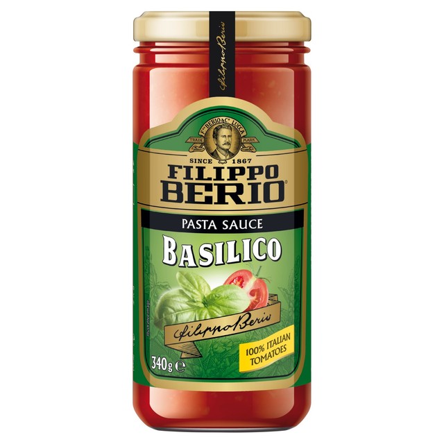 Filippo Berio basil pasta sauce 340g - British product