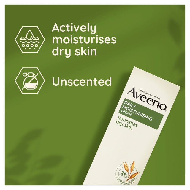 Aveeno moisturising body cream for dry sensitive skin, imported from the UK
