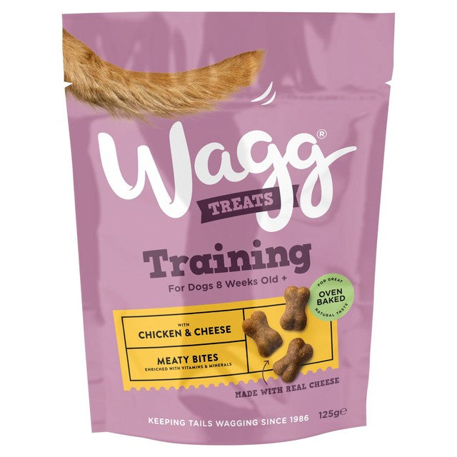 Wagg Training Dog Treats with Chicken & Cheese 125g (British brand)