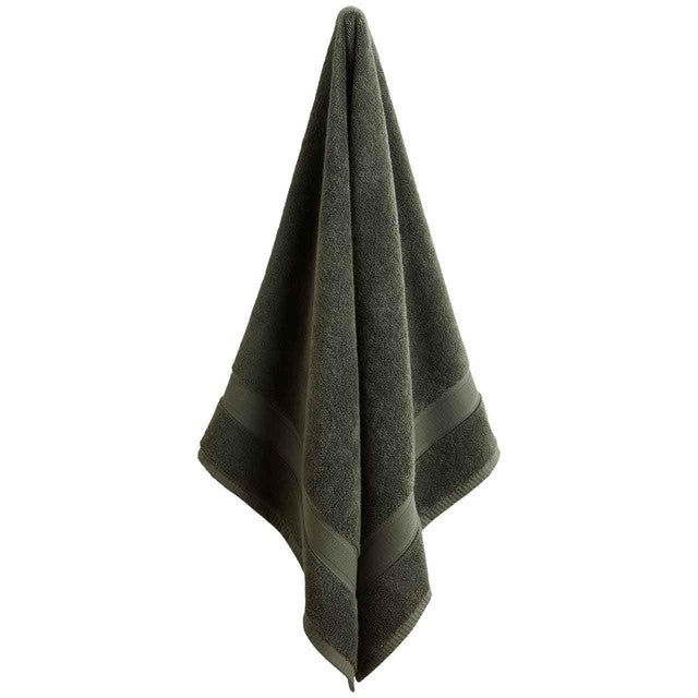 M&S bath sheet moss green, imported from the UK