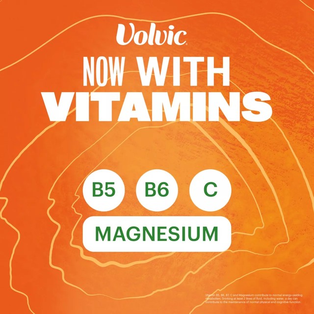 Volvic Peach Active vitamin flavoured water, imported from the UK