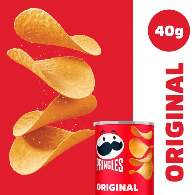 Pringles Original crisps 40g can, imported from the UK